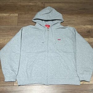 Supreme Gray Zip-Up Men's Sweater